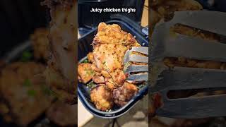 juicy air fryer chicken thighs #whatiatetoday