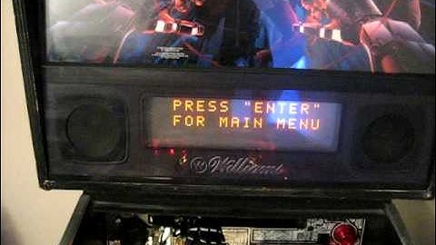 Recently cleaned up Johnny Mnemonic pinball machine by Williams