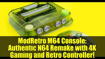 ModRetro M64 Console: Authentic N64 Remake with 4K Gaming and Retro Controller!