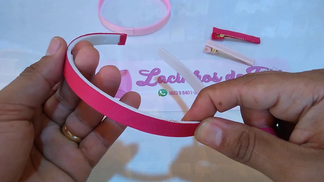 Como encapar bico de pato e tiara.