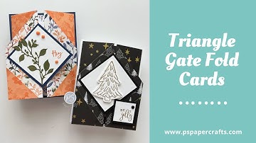 How To Make Triangle Gate Fold Cards
