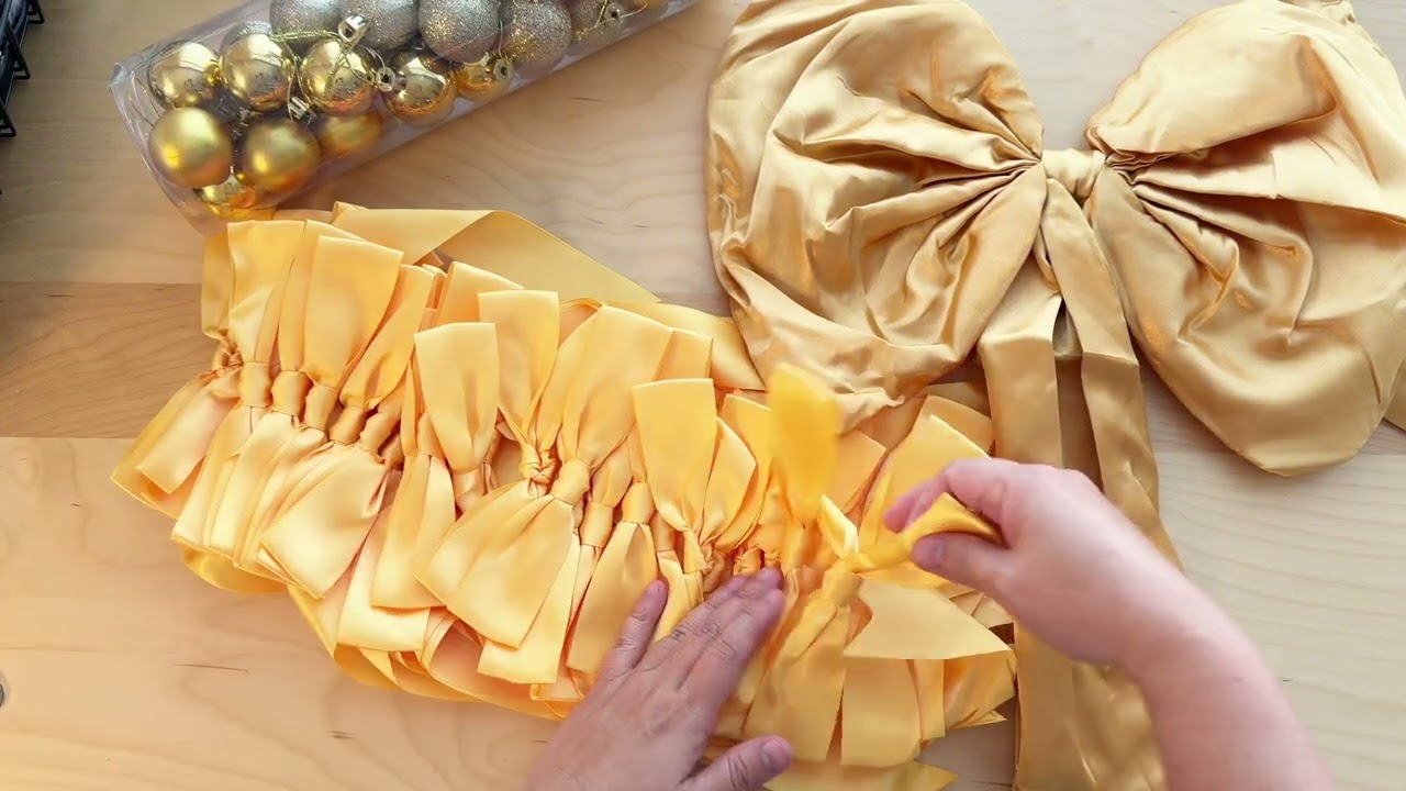 Satin Bows Christmas Tree Decoration Set, Christmas Tree Ornaments - REVIEW