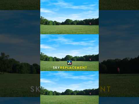 Sky replacement in DaVinci Resolve 20