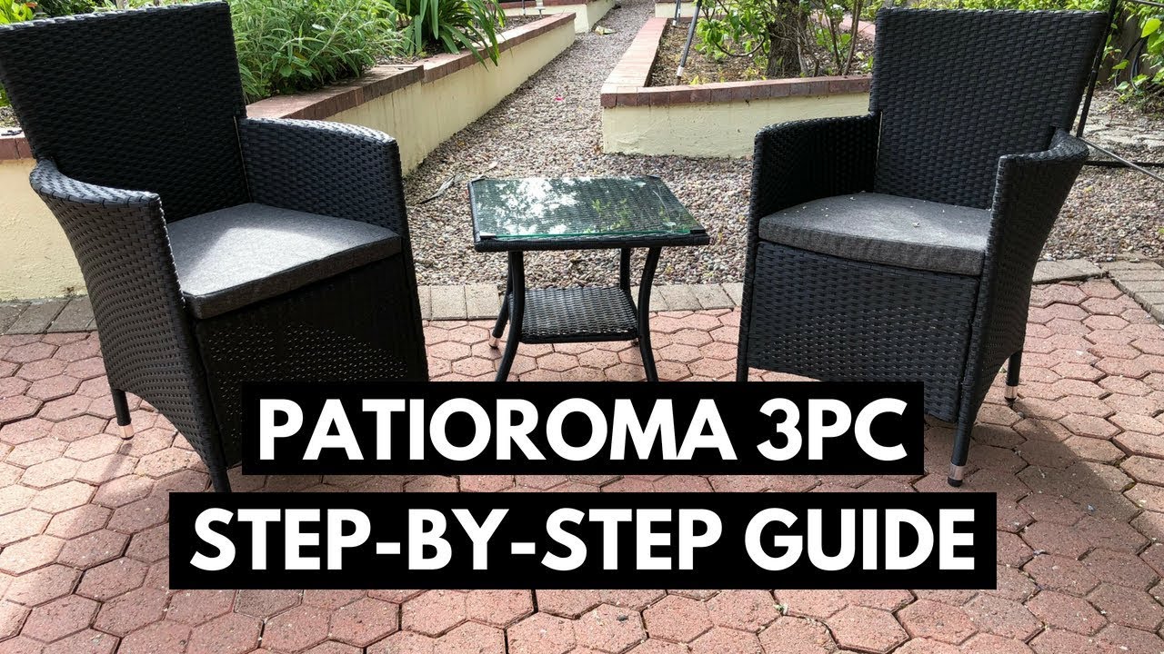 PatioRoma Rattan Outdoor Furniture Review & Step By Step Assembly - YouTube