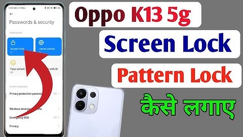 Oppo K13 5G screen lock setting | Oppo K13 5G me screen lock kaise lagaye | Oppo screen lock