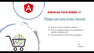 Angular Ecommerce Series 5 (Angular Tutorial/ Routing and Navigation in Angular/Event Binding)