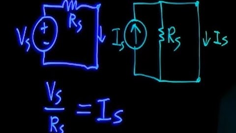 Voltage Source and Current Source Equivalency