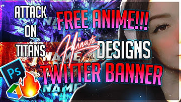Free ANIME GFX: Free Twitter Header Template 2D / PSD 2020