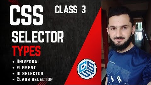 CSS tutorial for beginners in Urdu /Hindi | CSS Selector types | Types of selector | Class =03