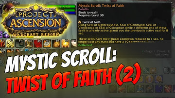 How to get Mystic Enchant: Twist of Faith (Alliance Version) | Paladin [Bronzebeard]