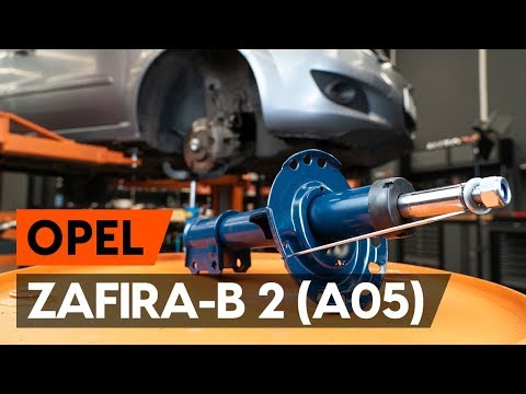 How to change a front shock strut on OPEL ZAFIRA-B 2 (A05) [TUTORIAL AUTODOC]