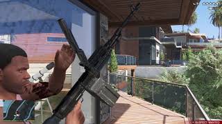 GTA 5  Franklin's Mansion Shootout + Six Star Escape