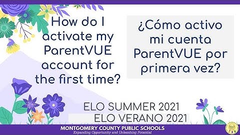 ParentVUE Activation ELO2021