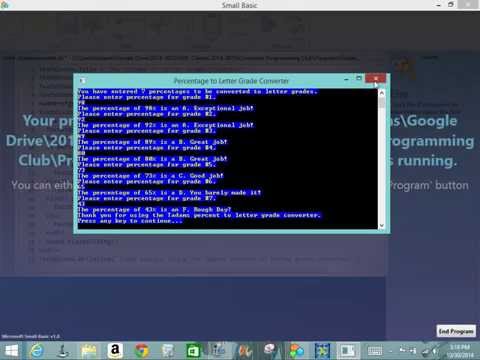 Small Basic Tutorial 1.4 Conditions and Loops Part II