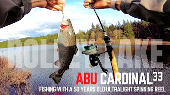 ABU CARDINAL 33 | Trout fishing with vintage ultralight spinning reel | Rolley Lake, Mission BC