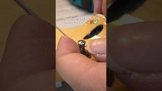 How to Restring a Guitar Perfectly (Factory Standard) ✍️💯✅#guitar #guitartech #luthier #guitarrepair