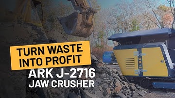 This crusher turns WASTE concrete, rock & asphalt into $$$ | ARK J-2716 Compact Tracked Jaw Crusher