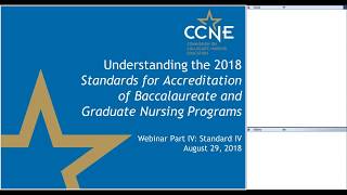CCNE Accreditation: Standard IV-Program Effectiveness: Assessment + Achievement of Program Outcomes