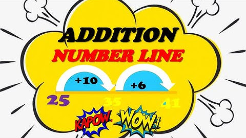 Addition using a Number Line - Maths - Addition