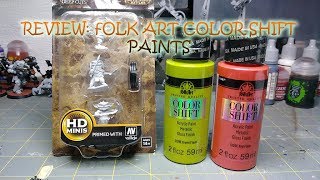Color Shift Folk Art Paint Review & Demo 