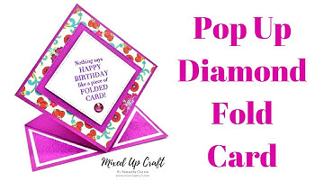 Pop Up Diamond Fold Card | Spring Fold Card