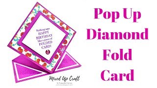 Pop Up Diamond Fold Card | Spring Fold Card