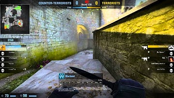 CS:GO millisecond defuse clutch with double knife