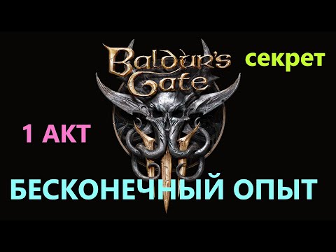 Baldur's Gate 3 БЕСКОНЕЧНЫЙ ОПЫТ 1 АКТ #BaldursGate3