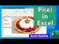 PI() Function in Excel - Math Not Food! Excel Quickie 56