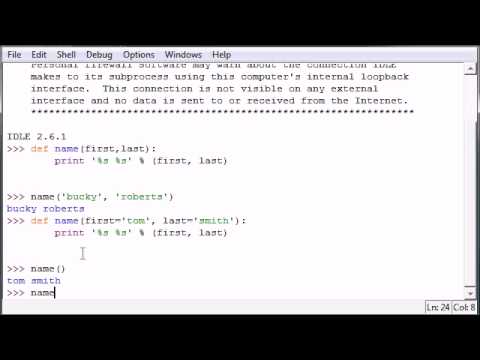 Python Programming Tutorial   28   Default Parameters video x flv