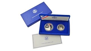 1986 Statue of Liberty 2piece Proof Coin Set