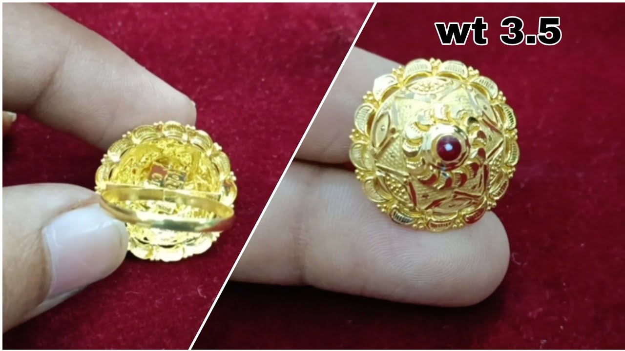 Umbrella ring | Gold ring designs, Gold finger rings, Unique gold jewelry  designs