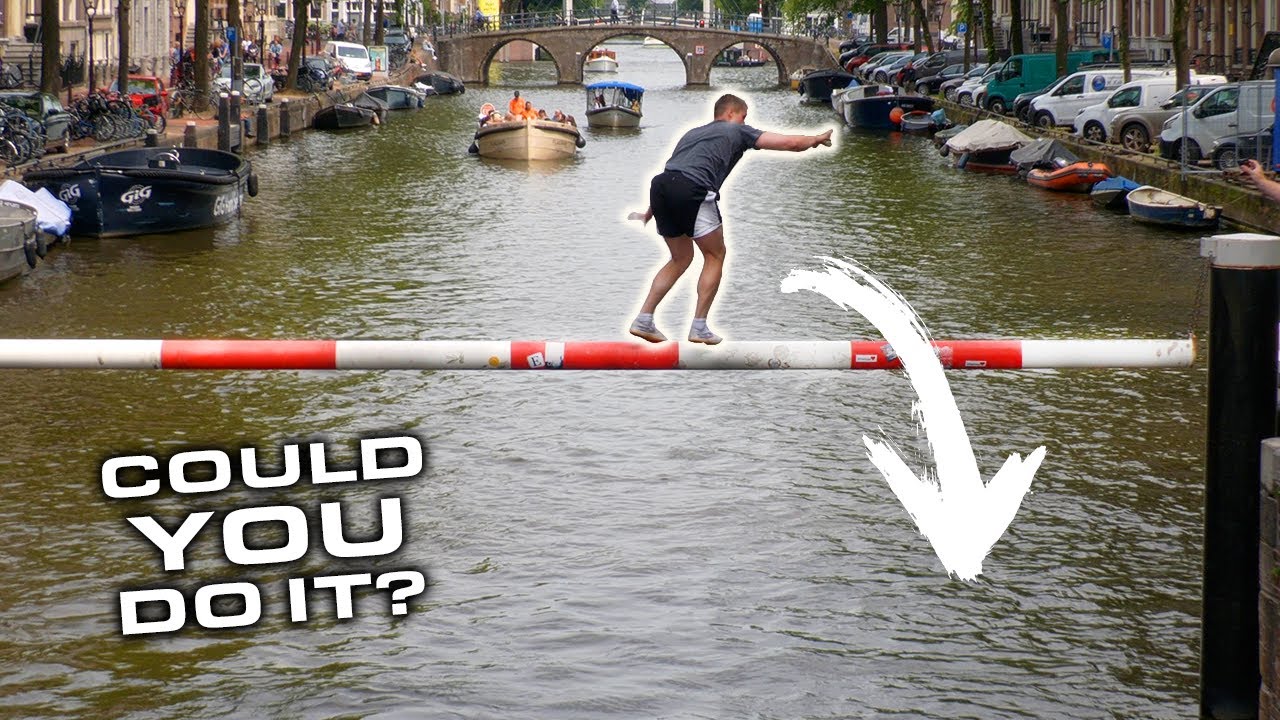 ⁣EXTREME Amsterdam Balance Test - DON'T GET WET 🇳🇱