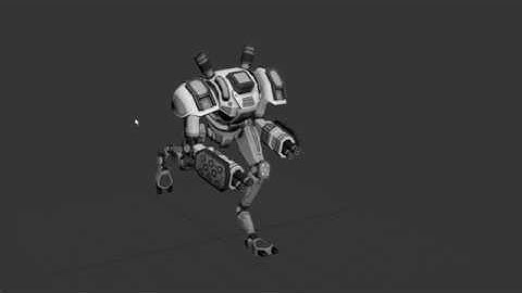 Mech - rigging & animations - Demo 2