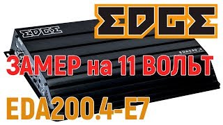 Замер мощности усилителя  Edge EDA 200.4-E7 при плохом питании.