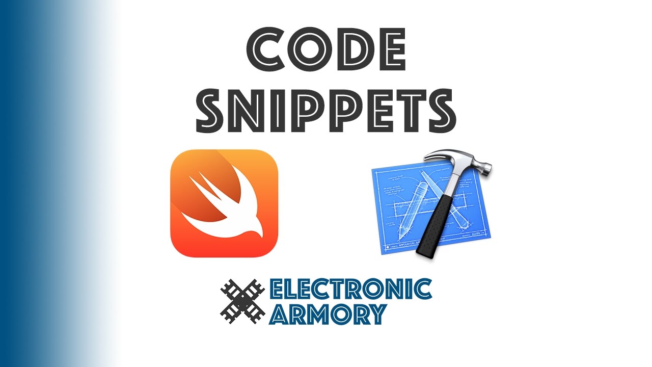 Swift Faster Coding with Code Snippets - Use and Creation - YouTube