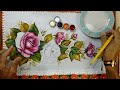 Roberto Ferreira - Vamos Aprender a Pintar Arranjo de Rosas e Folhas - Parte 2