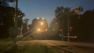 CSX L632 Light Power in the faint sunset! 