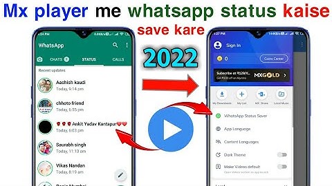 mx player se whatsapp status save kaise kare | whatsapp status mx player se download kare 2022