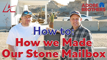 Adobe Rock How-to: How we Made Our Stone Mailbox