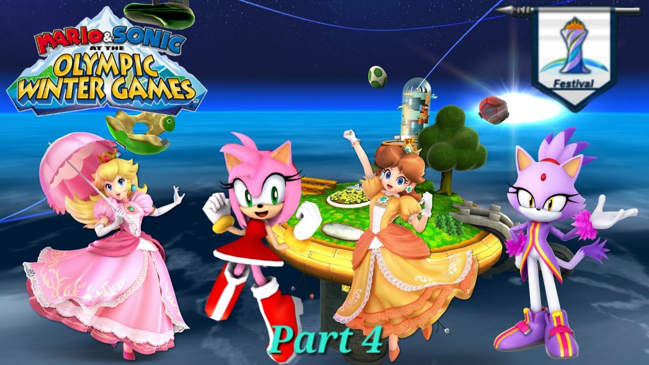 Mario & Sonic at the Olympic Winter Games Festival Mode Team #13 (Team Peach/Girls) Part 4