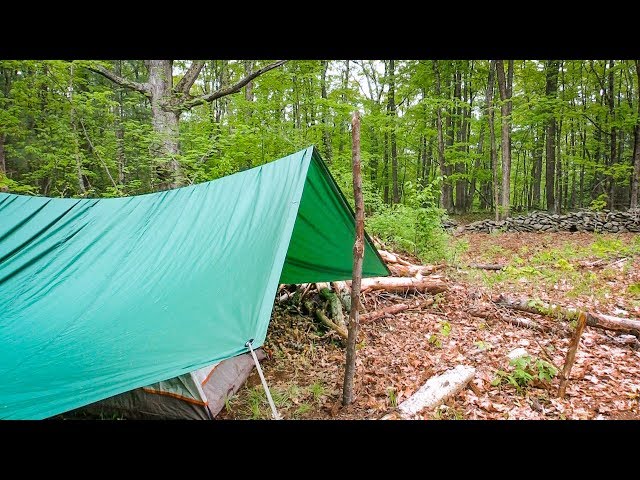 How to Setup a Tarp Without a Tree