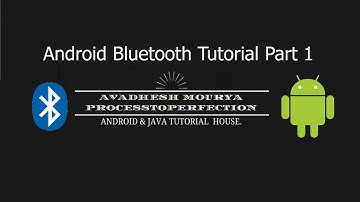 Android Bluetooth Example Part 1 Android Developer Bluetooth Bluetooth Android  Studio