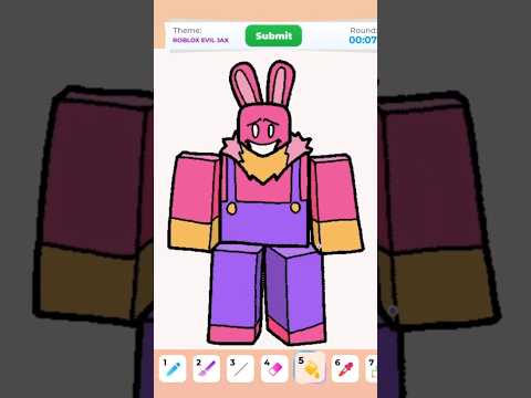 Drawing ROBLOX EVIL JAX TADC on Roblox Speed Draw #roblox