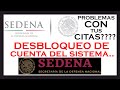 SEDENA México - Cómo Desbloquear tu cuenta del Sistema de Citas