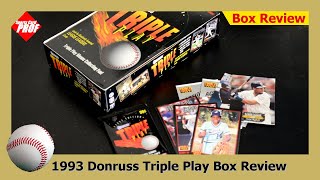 1993 Donruss Triple Play Box Review