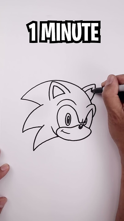 Drawing Sonic in 1 SECOND, 10 SECONDS, 1 MINUTE, 10 MINUTES!