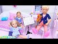 Baby Doll Music Lesson in Family Dollhouse