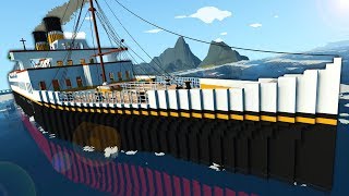 SPYCAKES & I SANK OUR SHIP IN MASSIVE WAVES!  Stormworks Multiplayer Sinking Survival