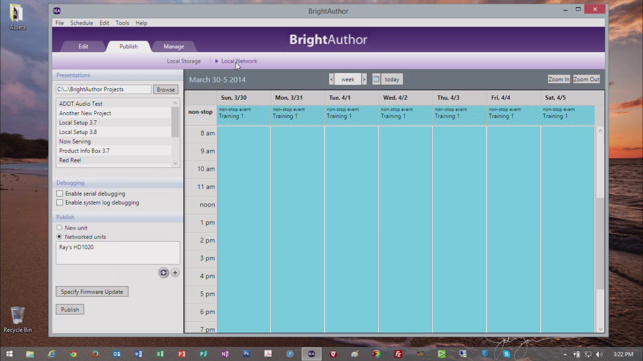 BrightSign Training 3.4.3 Publish via LAN YouTube